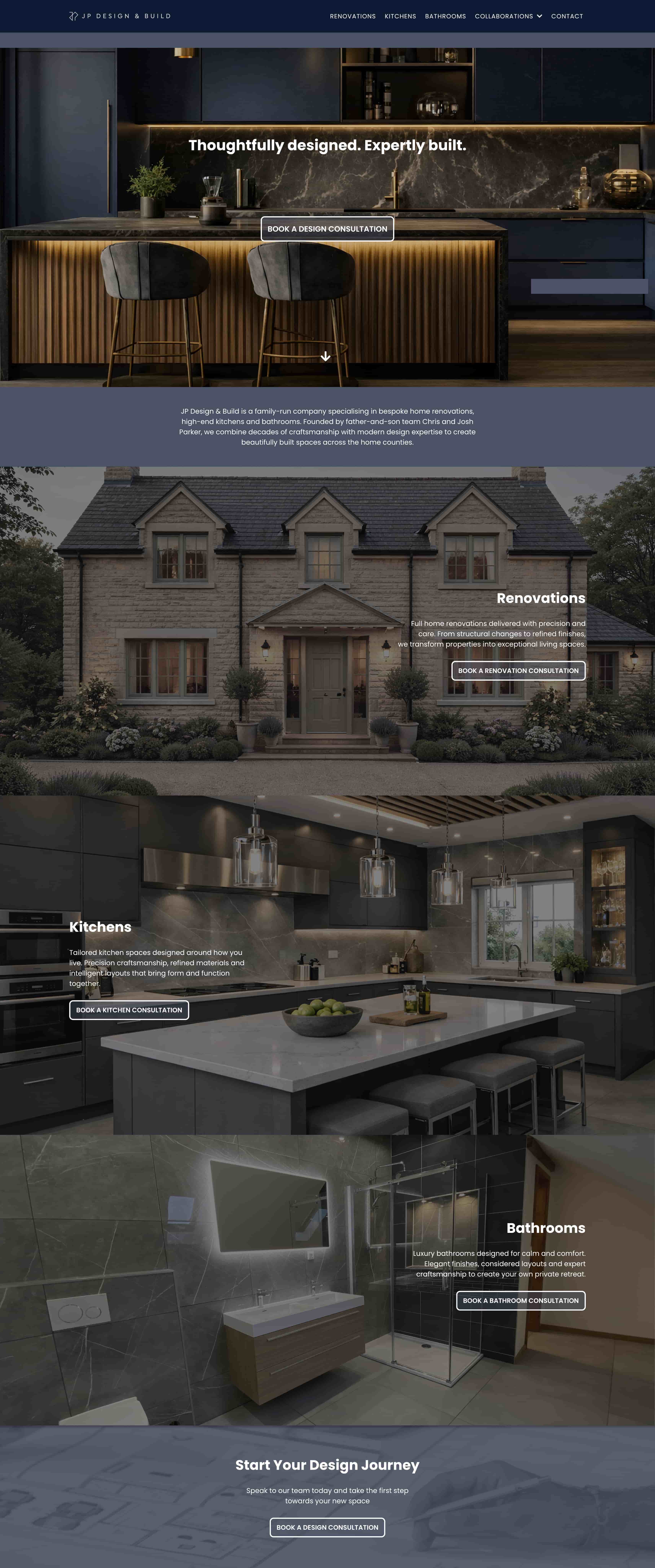 Design and build company website preview